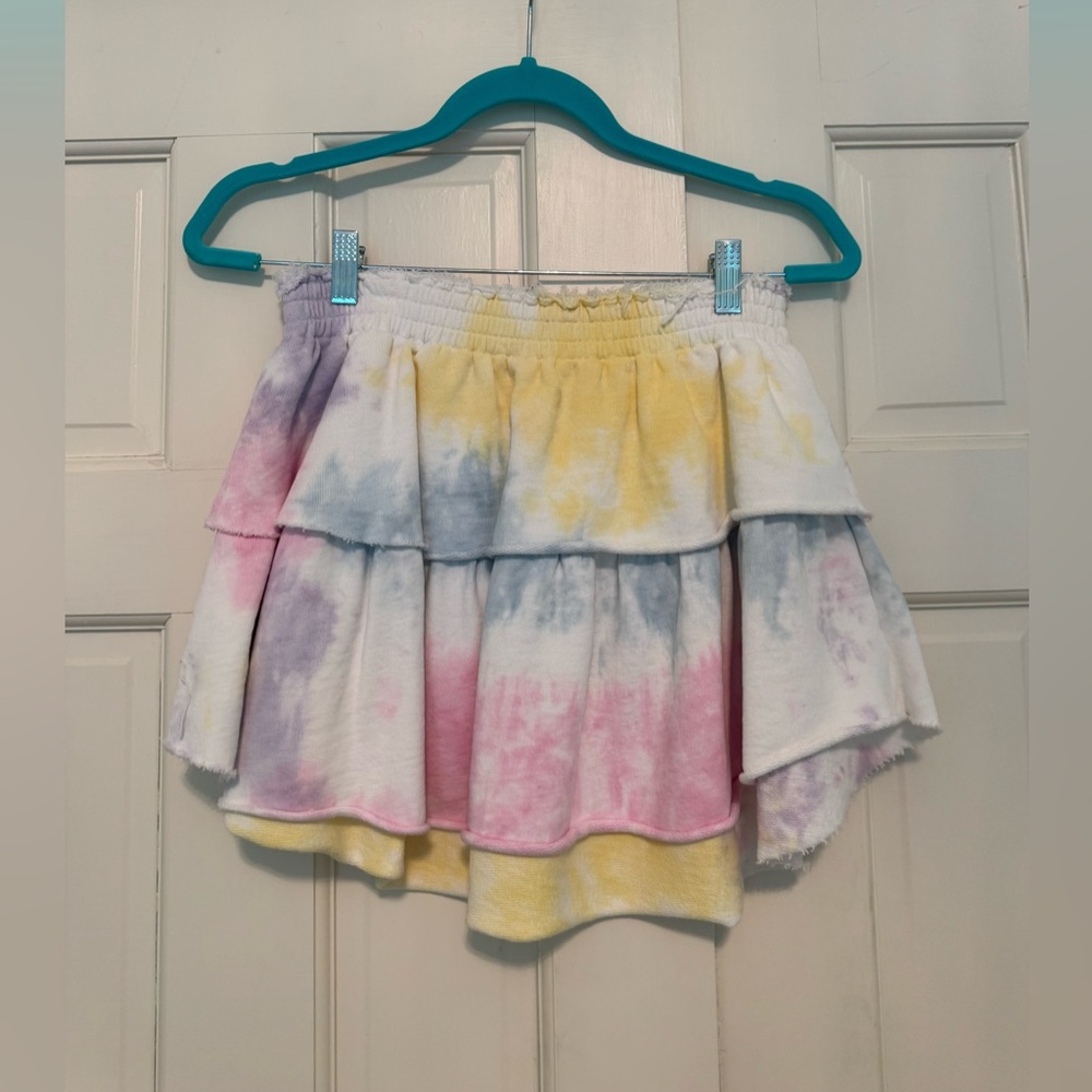 LoveShackFancy Pastel TieDye Ombre Skirt
